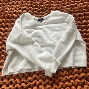 Atmosphere (Primark) Cropped White Fleece Pullover